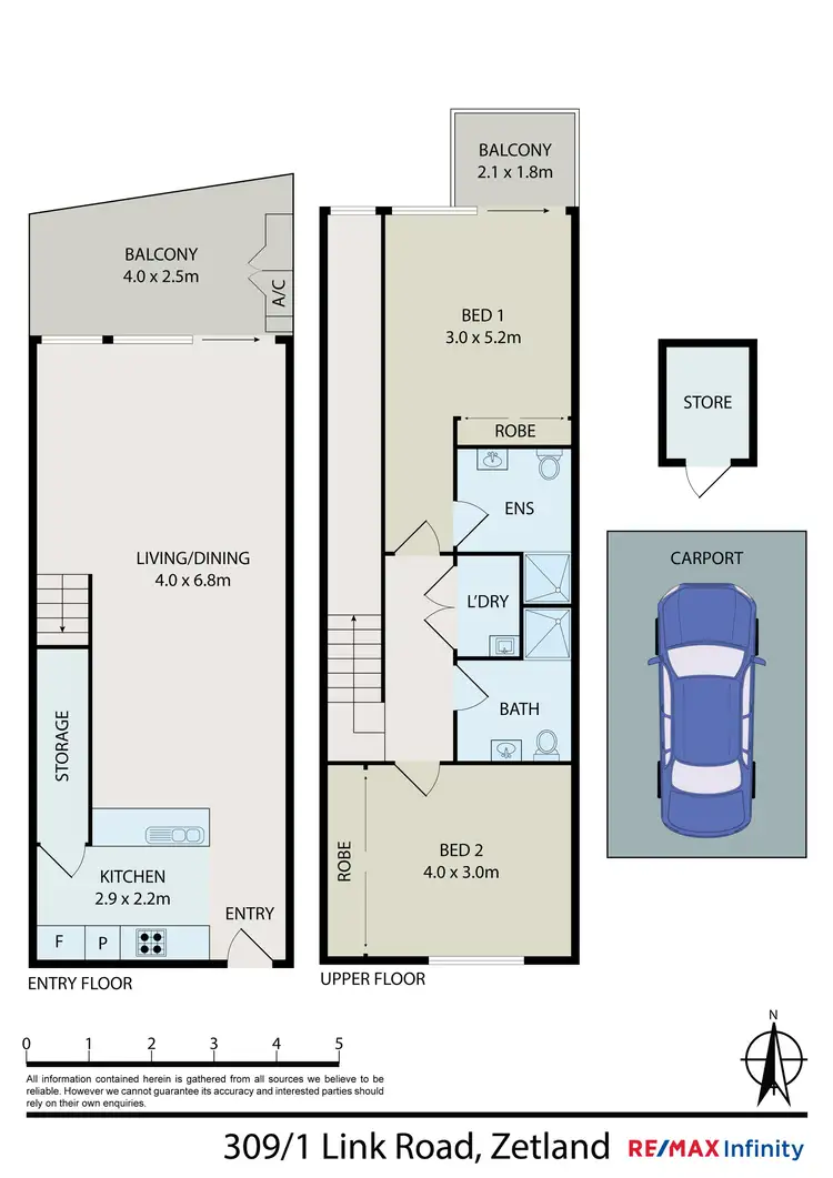 Floorplan of Homely apartment listing, B309/1 Lind Road, Zetland NSW 2017