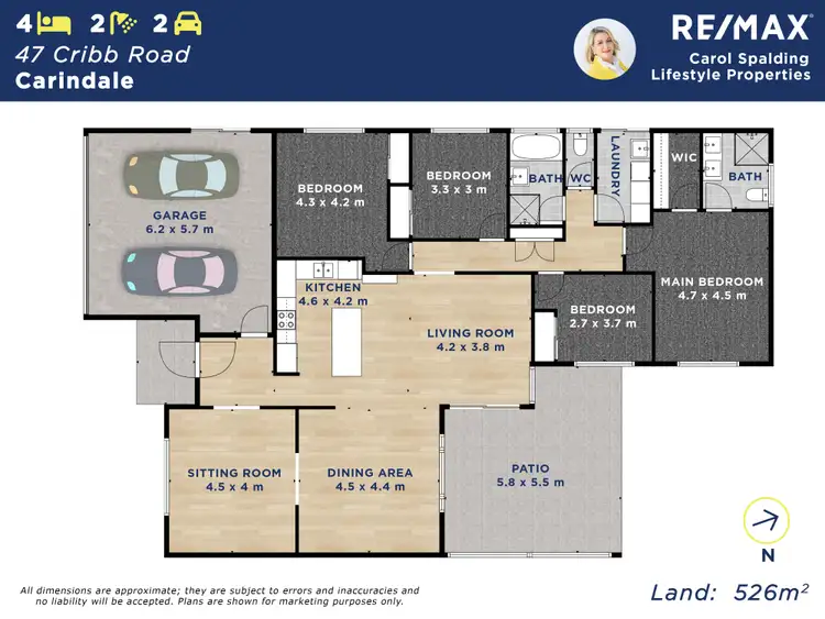 Floorplan of Homely house listing, 47 Cribb Road, Carindale QLD 4152