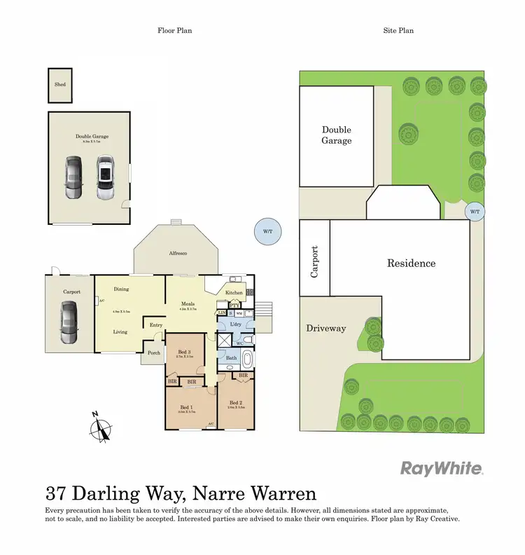 Floorplan of Homely house listing, 37 Darling Way, Narre Warren VIC 3805