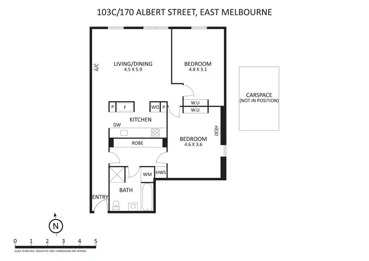 Floorplan of Homely apartment listing, 103C/170 Albert Street, East Melbourne VIC 3002
