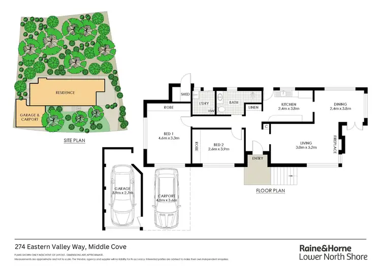 Floorplan of Homely house listing, 274 Eastern Valley Way, Middle Cove NSW 2068
