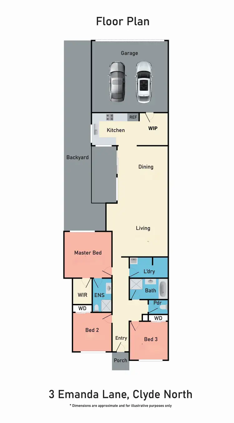 Floorplan of Homely house listing, 3 Emanda Lane, Clyde North VIC 3978