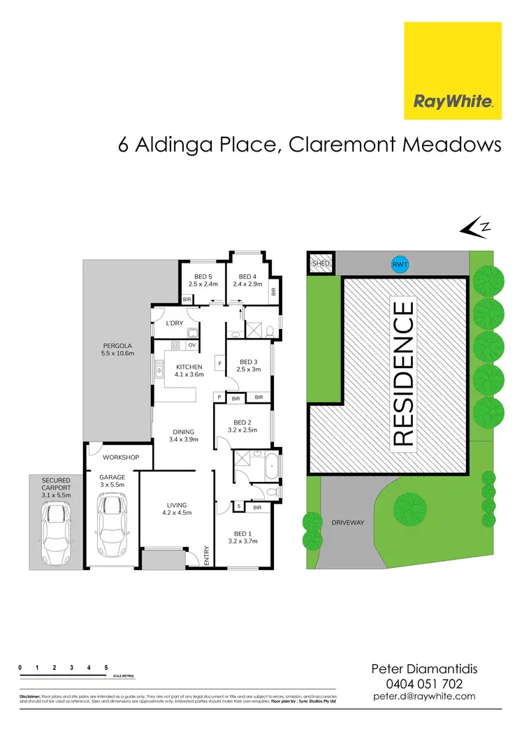 Floorplan of Homely house listing, 6 Aldinga Place, Claremont Meadows NSW 2747