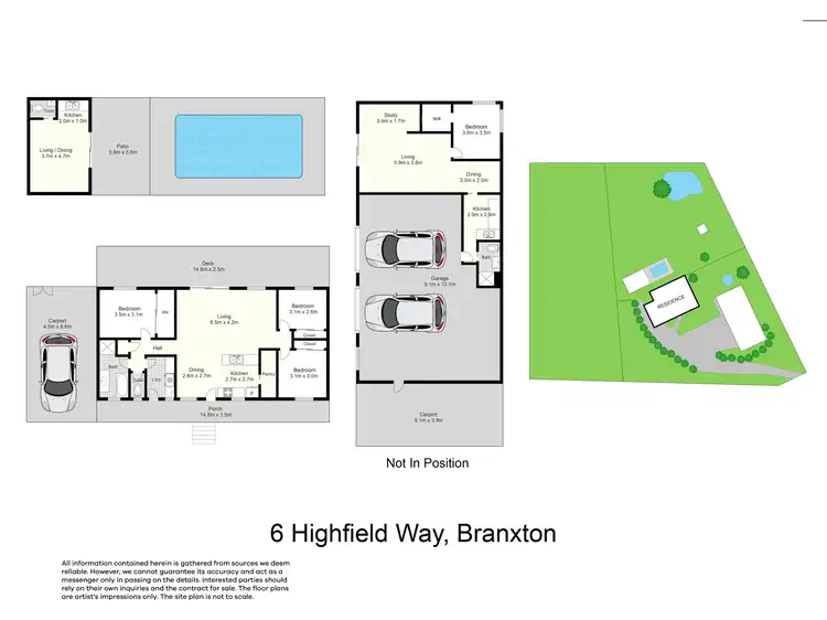 Floorplan of Homely rural property listing, 6 Highfield Way, Branxton NSW 2335