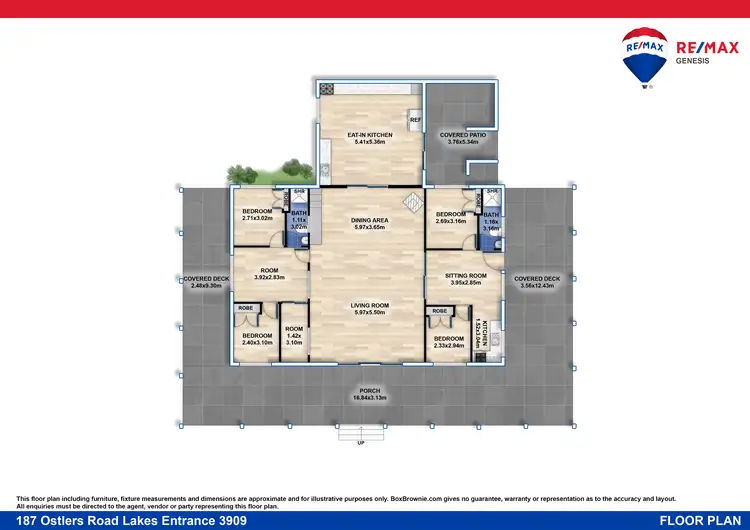 Floorplan of Homely house listing, 187 Ostlers Road, Lakes Entrance VIC 3909