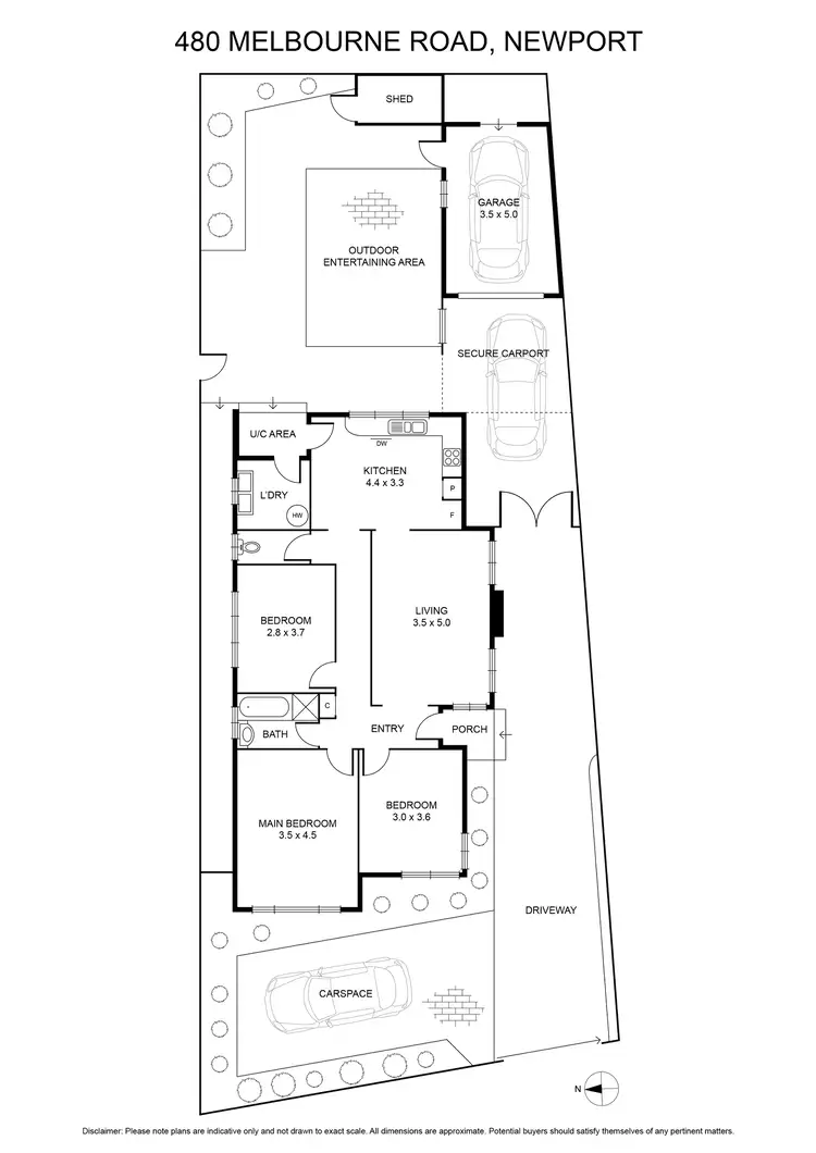 Floorplan of Homely house listing, 480 Melbourne Road, Newport VIC 3015