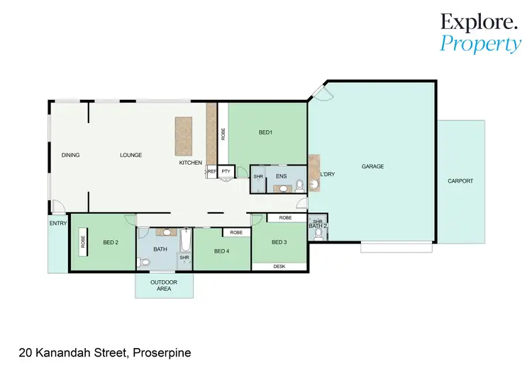 Floorplan of Homely house listing, 20 Kanandah Street, Proserpine QLD 4800