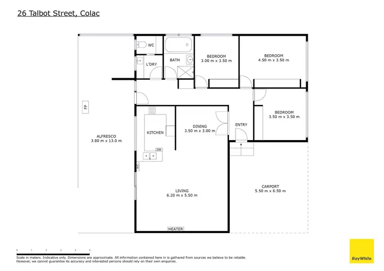Floorplan of Homely house listing, 26 Talbot Street, Colac VIC 3250