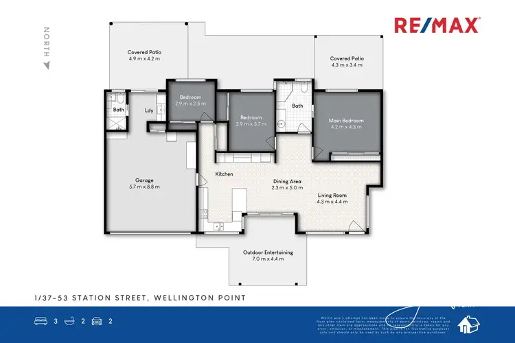 Floorplan of Homely villa listing, 1/37 Station Street, Wellington Point QLD 4160