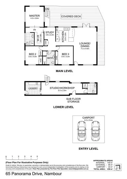 Floorplan of Homely house listing, 65 Panorama Drive, Nambour QLD 4560