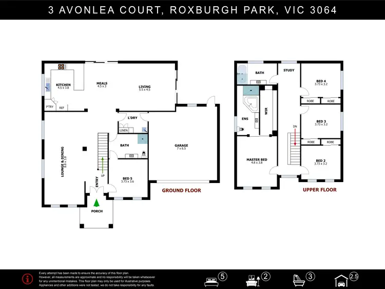 Floorplan of Homely house listing, 3 Avonlea Court, Roxburgh Park VIC 3064