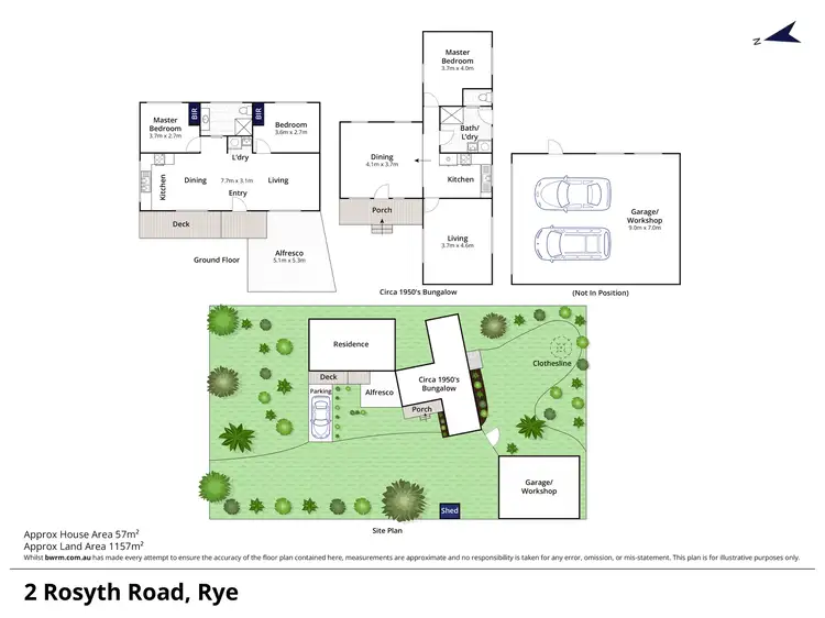 Floorplan of Homely house listing, 2 Rosyth Road, Rye VIC 3941