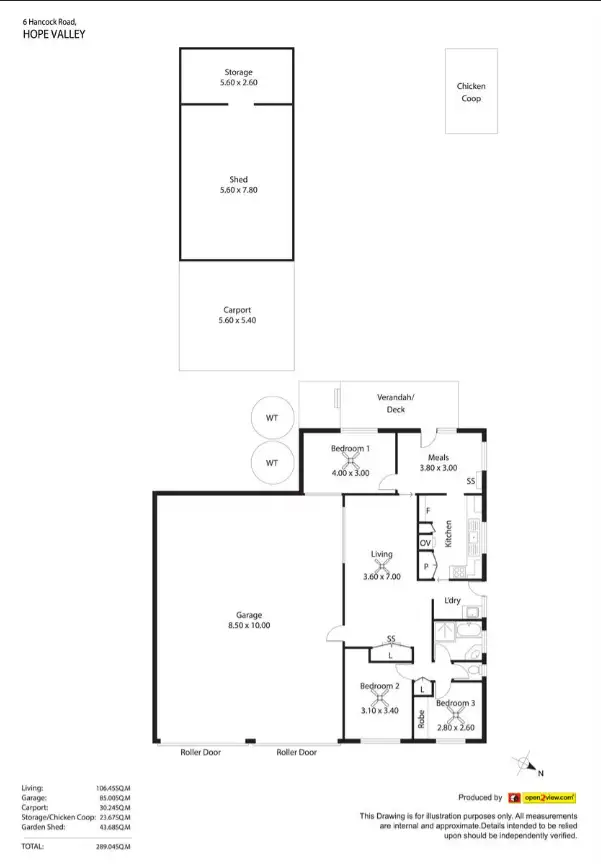 Floorplan of Homely house listing, 6 Hancock Road, Hope Valley SA 5090