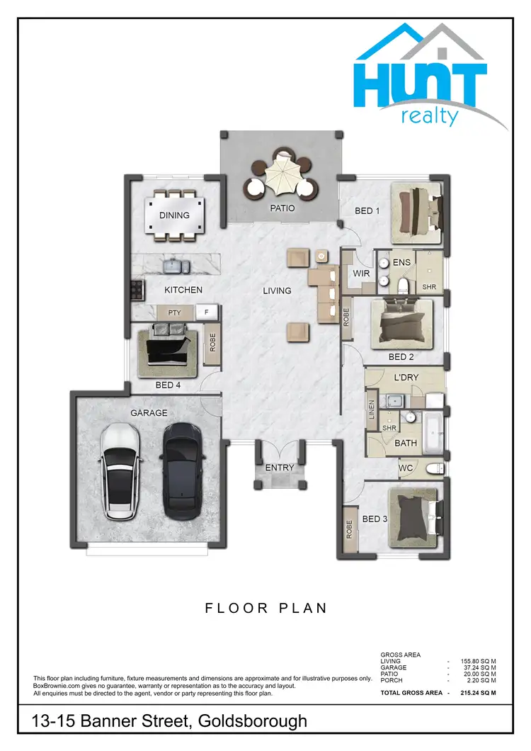 Floorplan of Homely rural property listing, 13-15 Banner Street, Goldsborough QLD 4865
