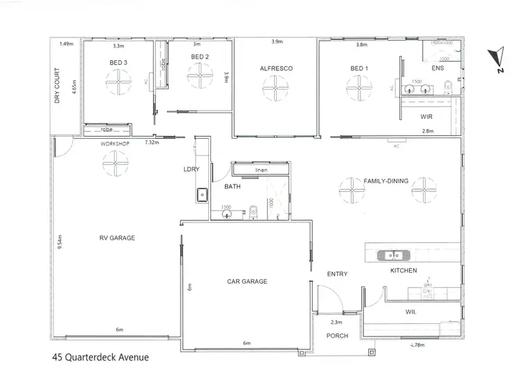 Floorplan of Homely house listing, 45 Quarterdeck Avenue, Pialba QLD 4655