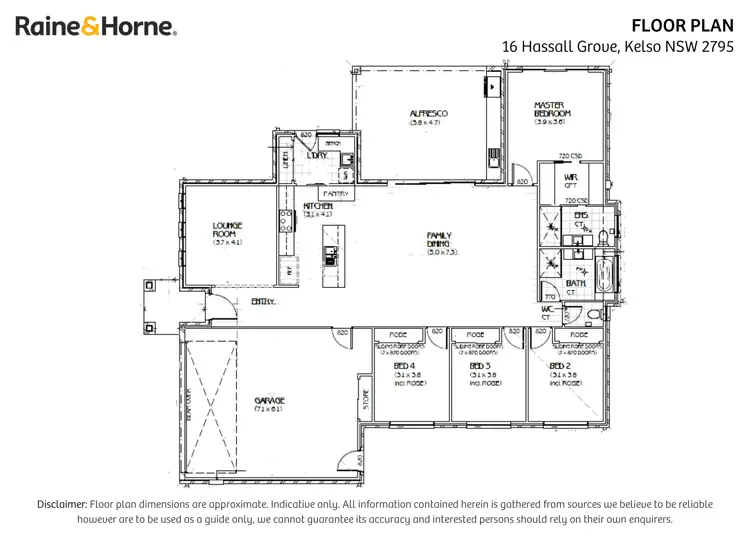 Floorplan of Homely house listing, 16 Hassall Grove, Kelso NSW 2795