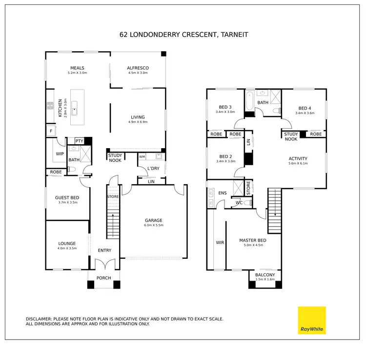 Floorplan of Homely house listing, 62 Londonderry Crescent, Tarneit VIC 3029