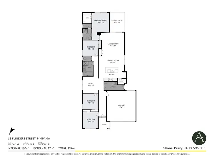 Floorplan of Homely house listing, 13 FLINDERS STREET, Pimpama QLD 4209