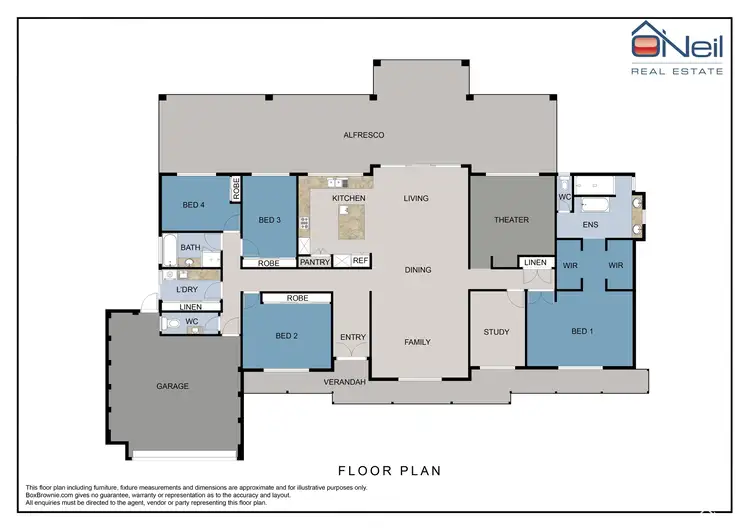 Floorplan of Homely house listing, 44 Yoorda Close, Cardup WA 6122