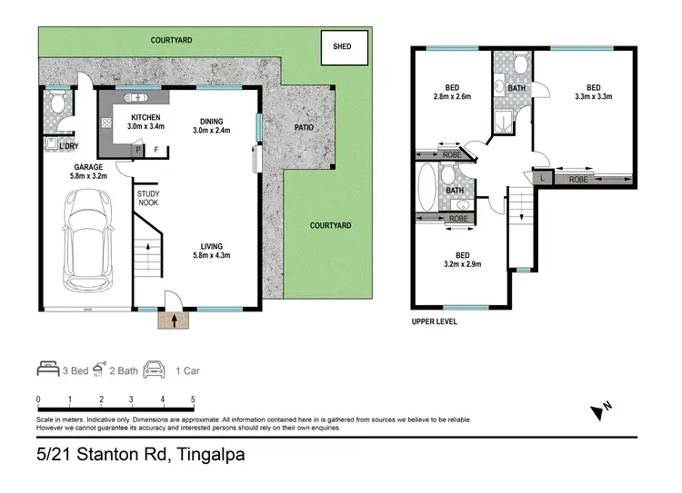 Floorplan of Homely townhouse listing, 5/21 Stanton Road, Tingalpa QLD 4173