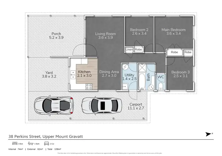 Floorplan of Homely house listing, 38 Perkins Street, Upper Mount Gravatt QLD 4122