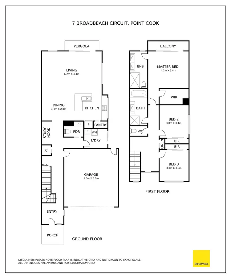 Floorplan of Homely townhouse listing, 7 Broadbeach Circuit, Sanctuary Lakes VIC 3030