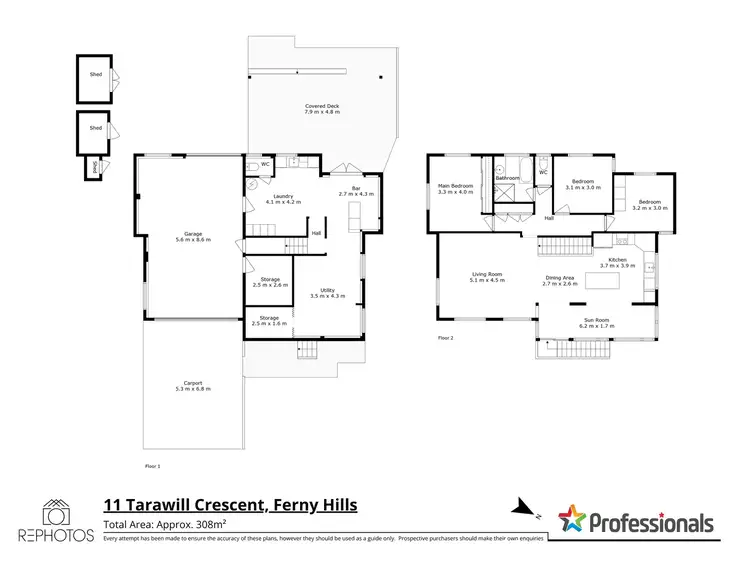 Floorplan of Homely house listing, 11 Tarawill Crescent, Ferny Hills QLD 4055