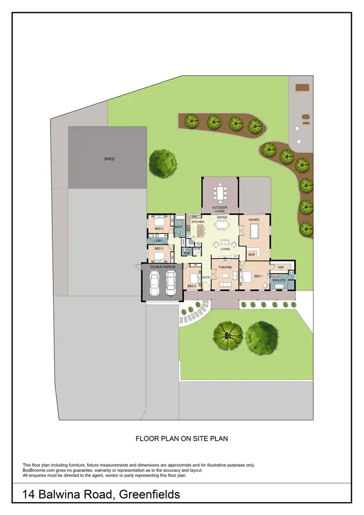 Floorplan of Homely house listing, 14 Balwina Road, Greenfields WA 6210