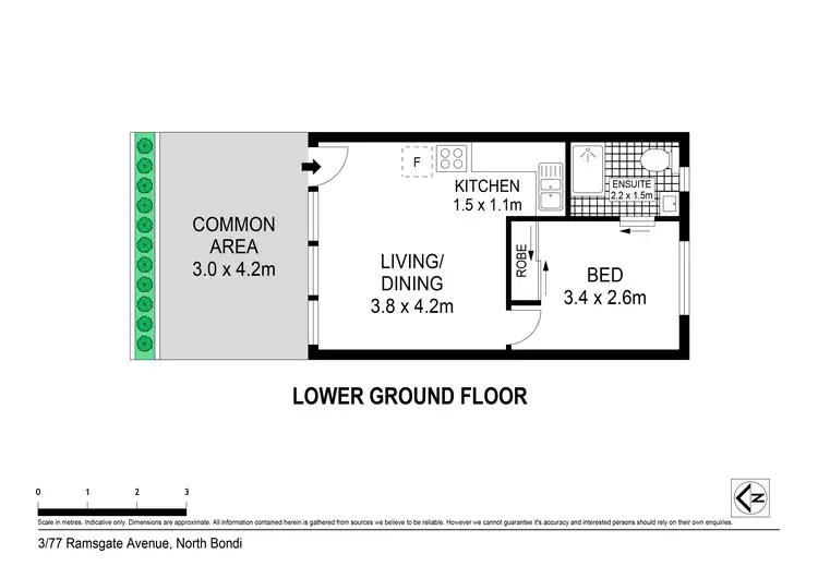 Floorplan of Homely apartment listing, 3 & 4/77 Ramsgate Avenue, North Bondi NSW 2026