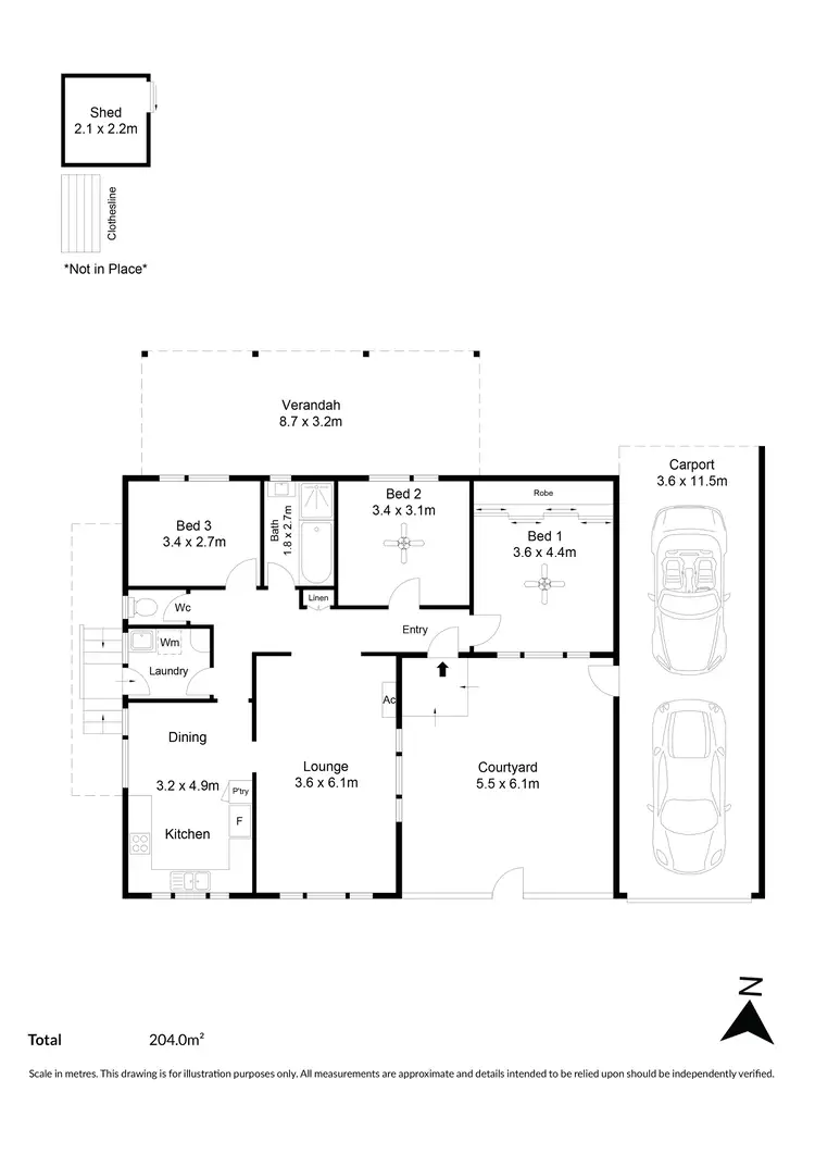 Floorplan of Homely house listing, 14 Kalina Avenue, Para Vista SA 5093