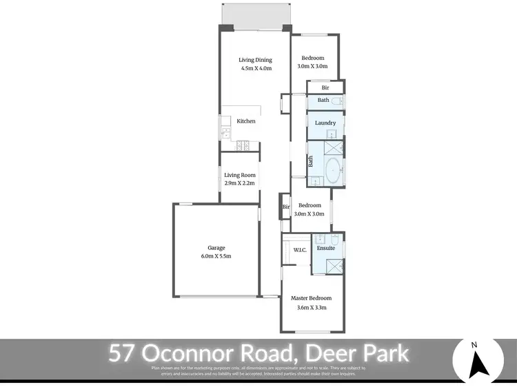 Floorplan of Homely house listing, 57 Oconnor Road, Deer Park VIC 3023
