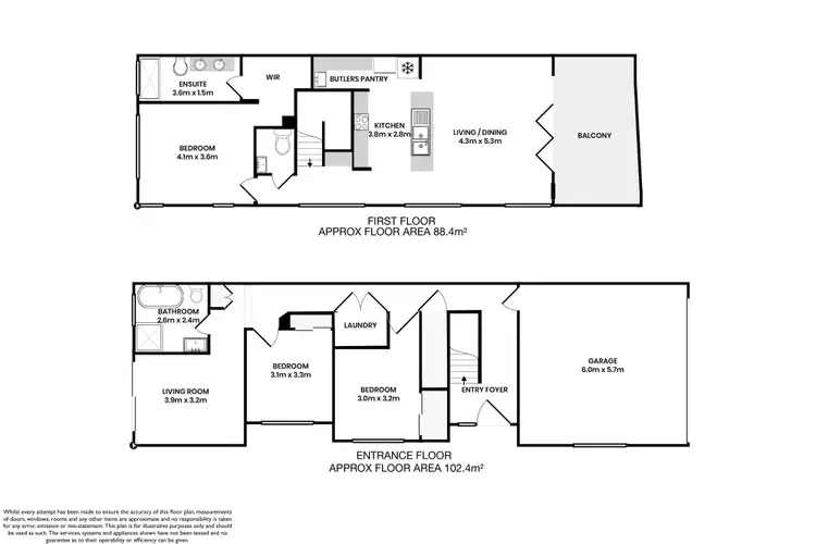 Floorplan of Homely semi-detached listing, 14 Marine Drive, Fingal Bay NSW 2315