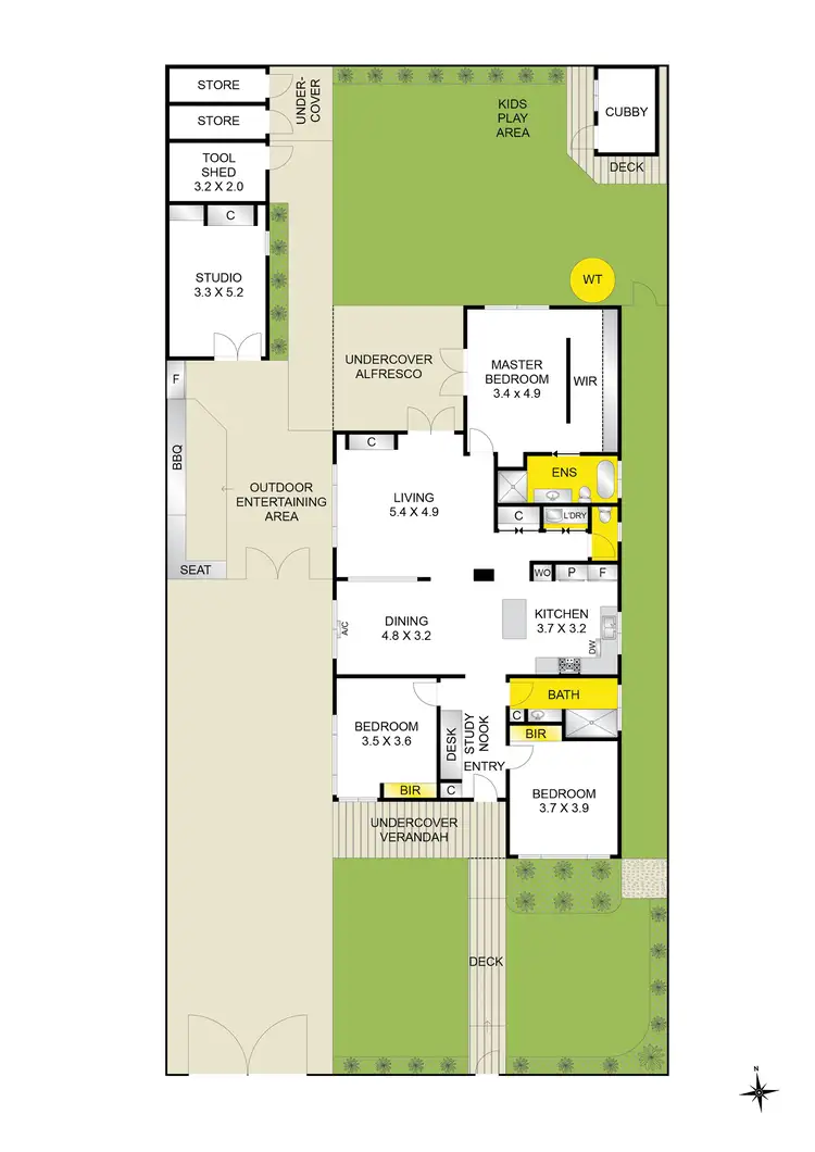 Floorplan of Homely house listing, 10 Sycamore Street, Hamlyn Heights VIC 3215