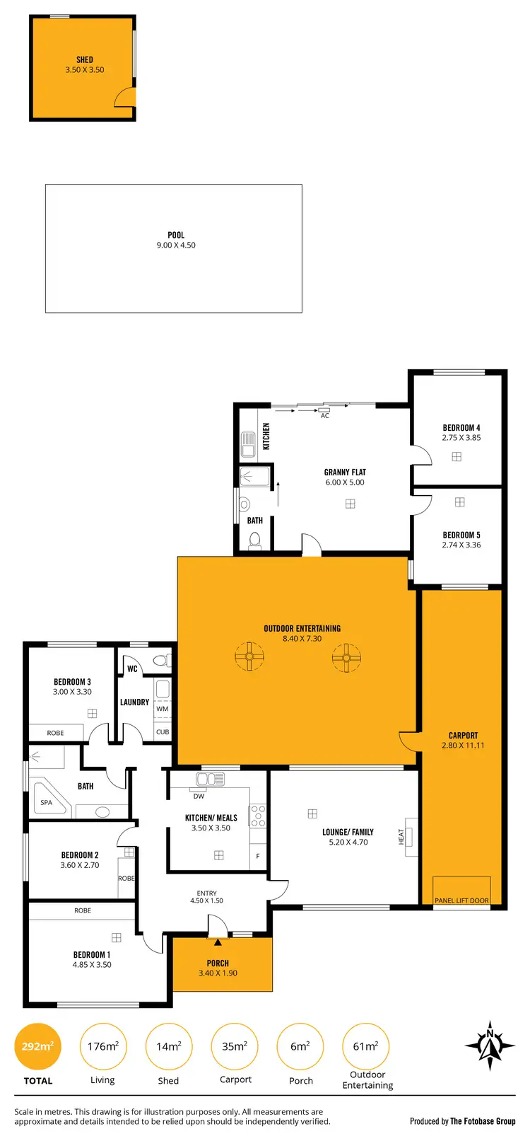 Floorplan of Homely house listing, 4 Spring Street, North Plympton SA 5037