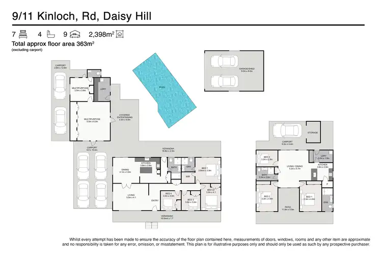 Floorplan of Homely house listing, 9-11 Kinloch Road, Daisy Hill QLD 4127
