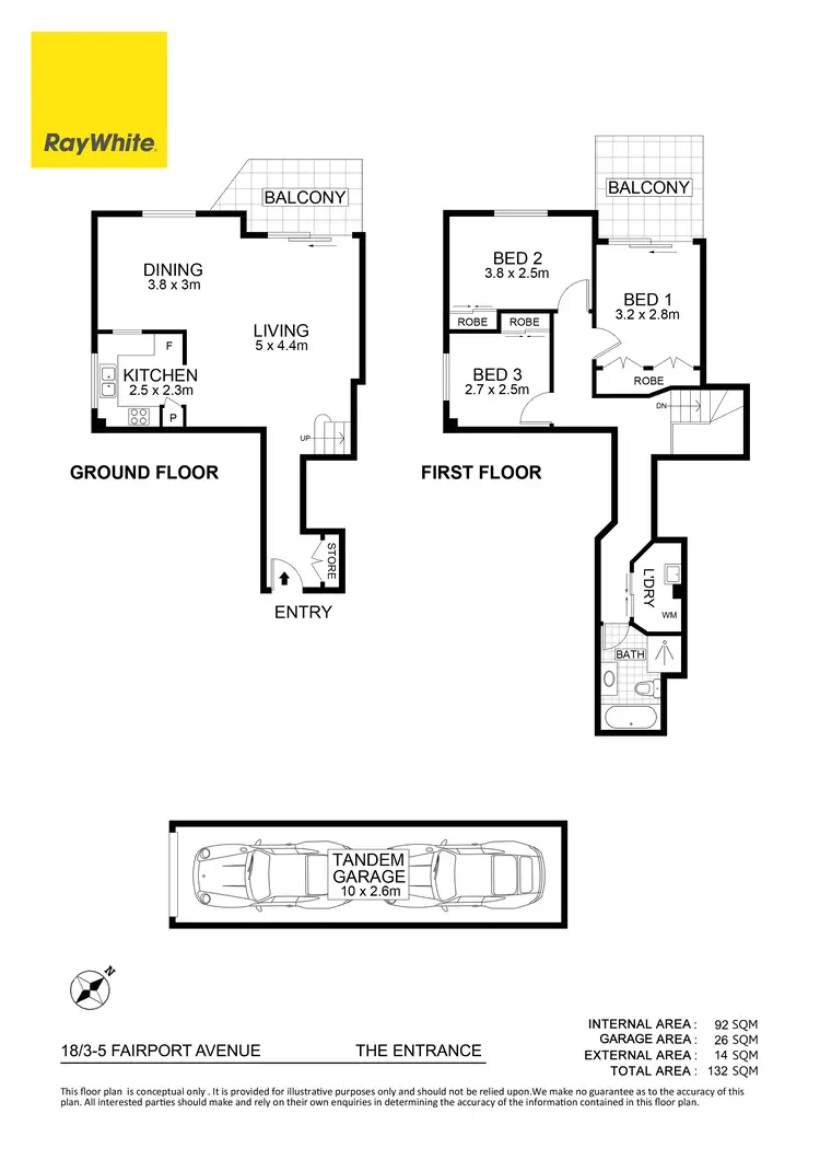 Floorplan of Homely unit listing, 18/3-5 Fairport Avenue, The Entrance NSW 2261