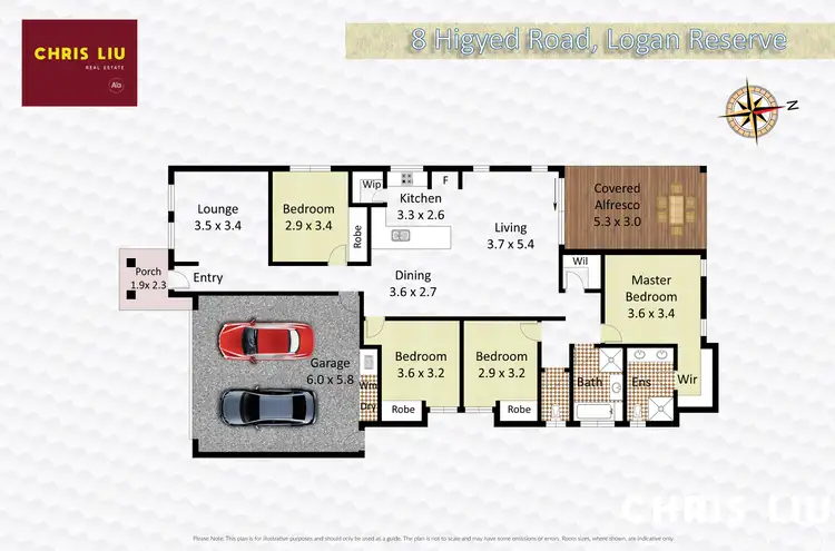 Floorplan of Homely house listing, 8 Higyed Road, Logan Reserve QLD 4133