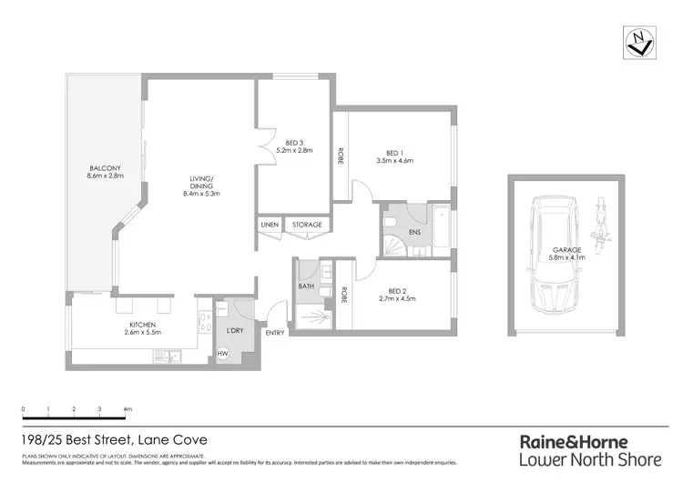 Floorplan of Homely apartment listing, 198/25 Best Street, Lane Cove NSW 2066