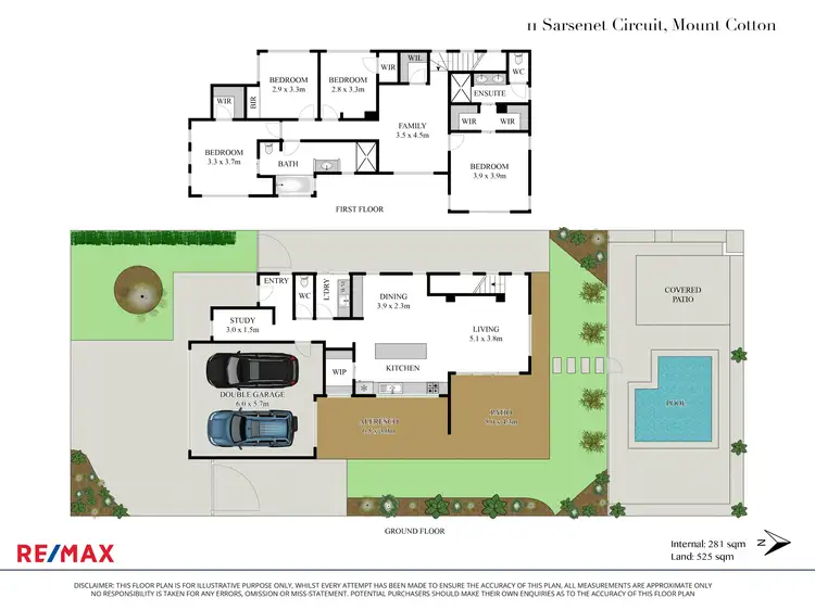 Floorplan of Homely house listing, 11 Sarsenet Circuit, Mount Cotton QLD 4165