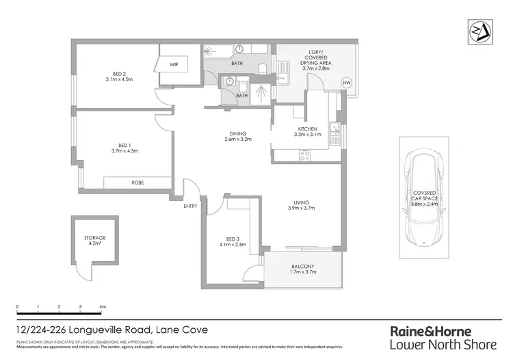 Floorplan of Homely apartment listing, 12/224-226 Longueville Road, Lane Cove NSW 2066