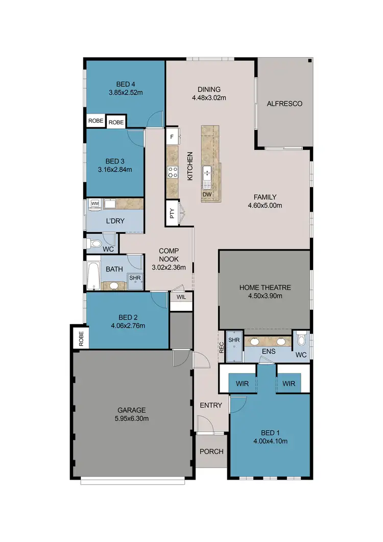 Floorplan of Homely house listing, 24 Larimar Parade, Byford WA 6122