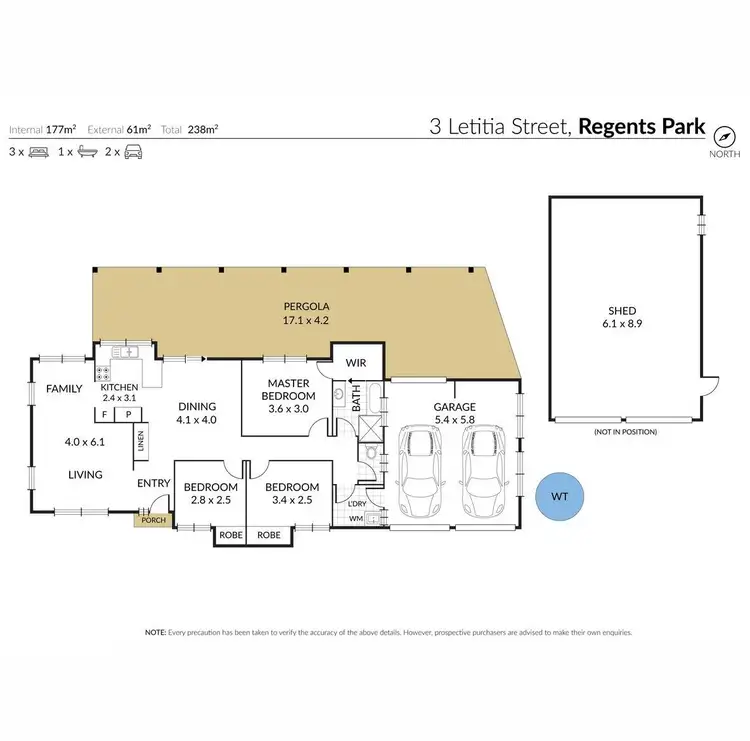 Floorplan of Homely house listing, 3 Letitia Street, Regents Park QLD 4118