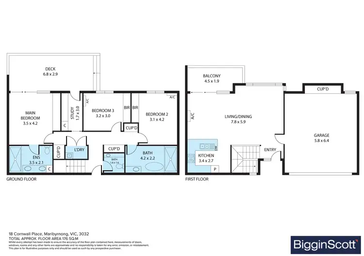 Floorplan of Homely house listing, 18 Cornwall Place, Maribyrnong VIC 3032