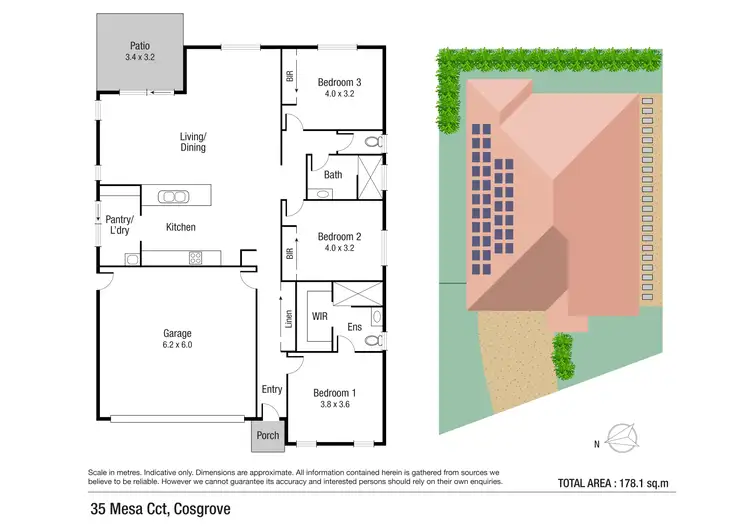 Floorplan of Homely house listing, 35 Mesa Circuit, Cosgrove QLD 4818