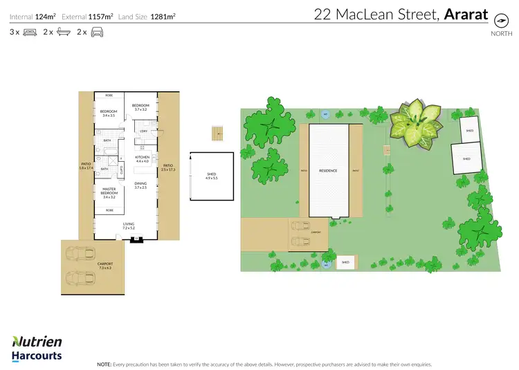 Floorplan of Homely house listing, 22 Maclean Street, Ararat VIC 3377