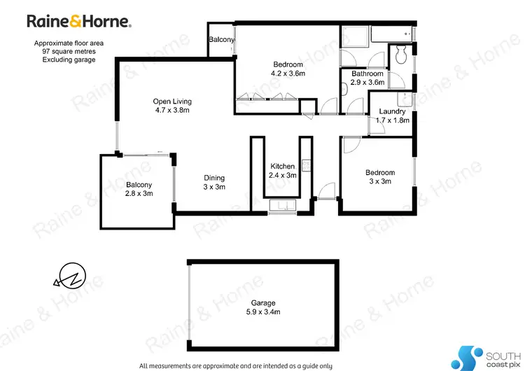 Floorplan of Homely unit listing, 11/2 Sheila Street, Batehaven NSW 2536