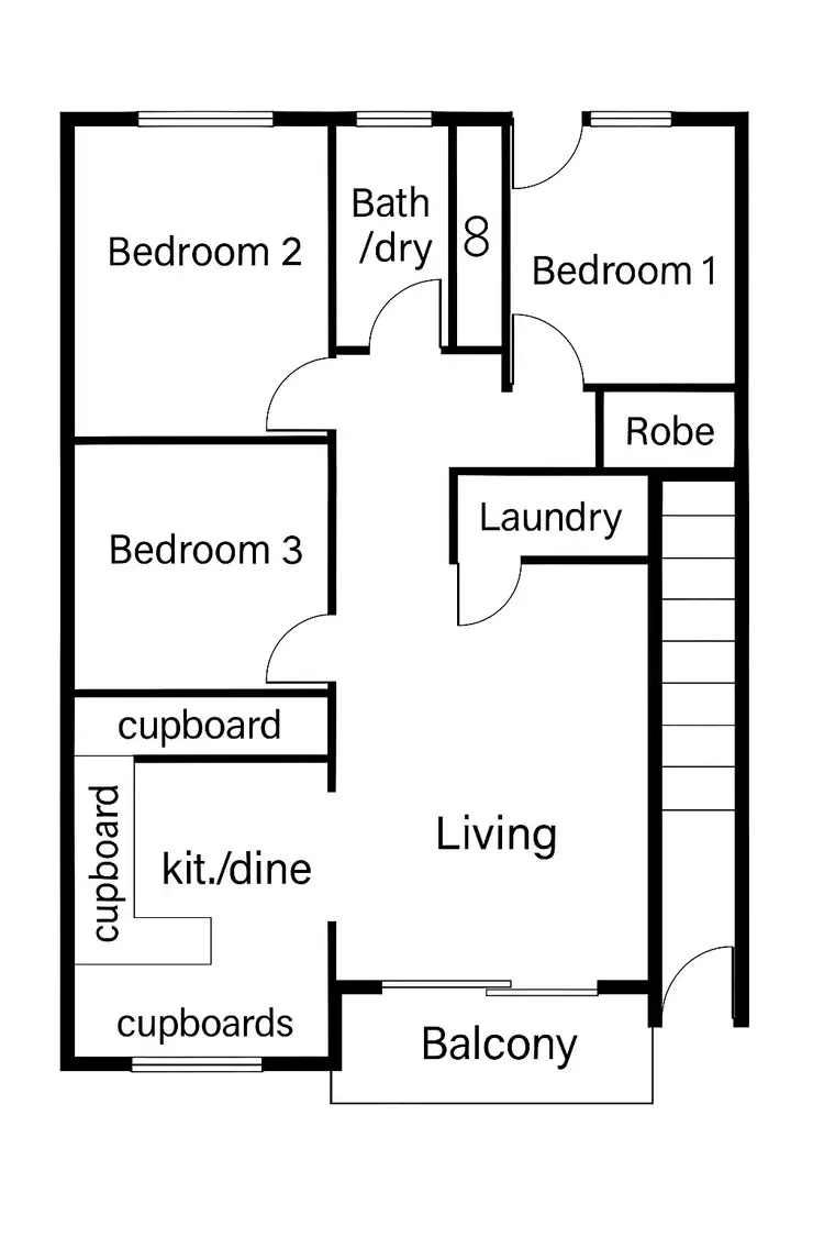 Floorplan of Homely unit listing, 17/32 Jubilee Street, South Perth WA 6151