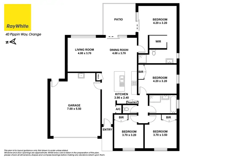 Floorplan of Homely house listing, 40 Pippin Way, Orange NSW 2800