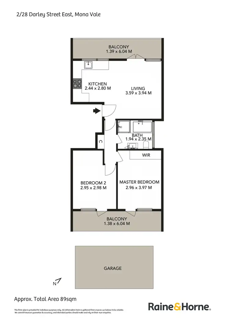 Floorplan of Homely unit listing, 2/28 Darley Street East, Mona Vale NSW 2103