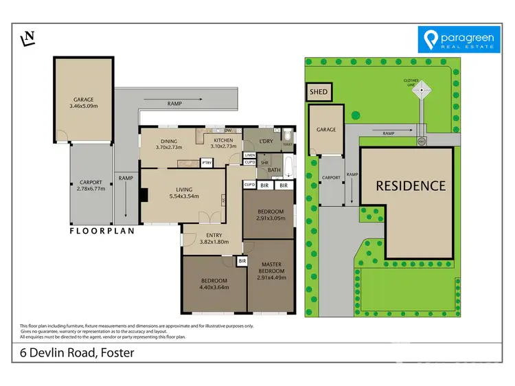 Floorplan of Homely house listing, 6 Devlin Road, Foster VIC 3960